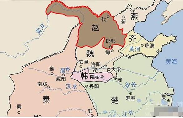 战国七雄地图古今对比，战国七雄是哪七国(我是楚国人)