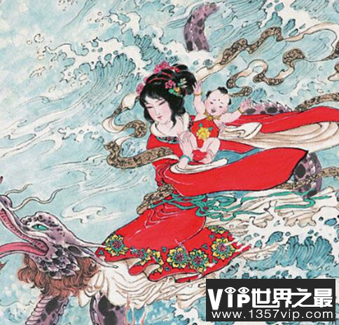 神话传说人物龙女,与人类男性婚恋的异类女性