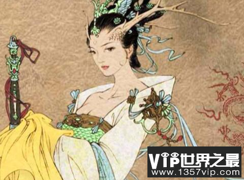 神话传说人物龙女,与人类男性婚恋的异类女性