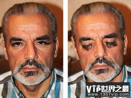 世界上最长的睫毛和最浓密的睫毛，长达6.99厘米(www.1357vip.com)