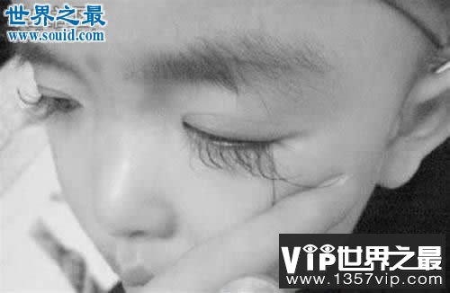 世界上最长的睫毛和最浓密的睫毛，长达6.99厘米(www.1357vip.com)