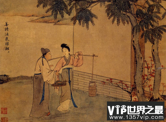 二十四孝故事：涌泉跃鲤，孝心引得院中清泉，跃出鲤鱼(图1)