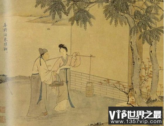 二十四孝故事：涌泉跃鲤，孝心引得院中清泉，跃出鲤鱼(图1)
