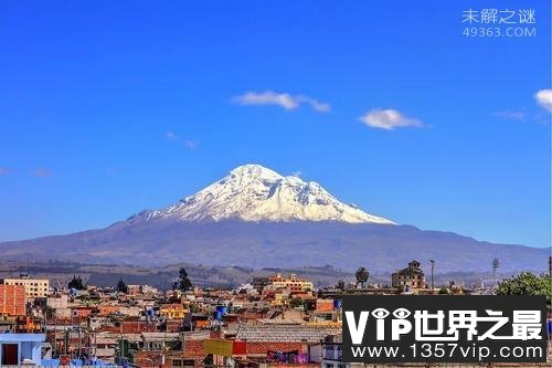 钦博拉索山顶峰距地心6384.10公里，比珠峰还多2.05公里