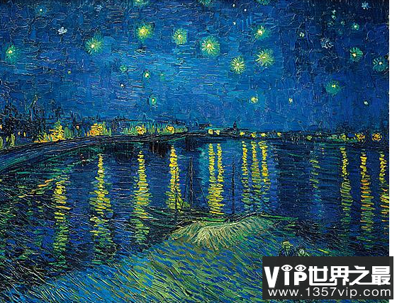 梵高十大名画，油画作品赏析璀璨的星空真的太美了