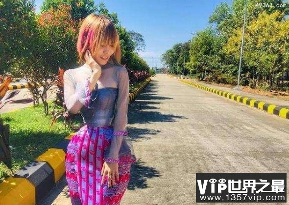 全球腰最细的女人，绝对不是ps的（腰围34.7厘米）