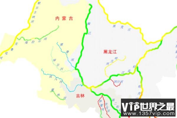 中国七大水系，黄河水系上榜，第三干流长度最短（1357vip.com）