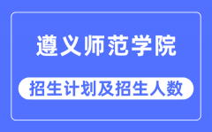 2023年遵义师范学院各省招生计划及各专业招生人数