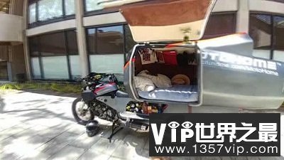 世界上最小的房车，摩托车上的房车你见过吗？