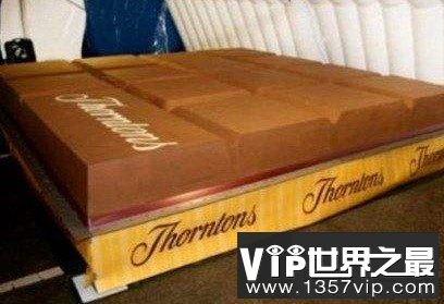 世界上最大的巧克力，共花费了111根巧克力棒